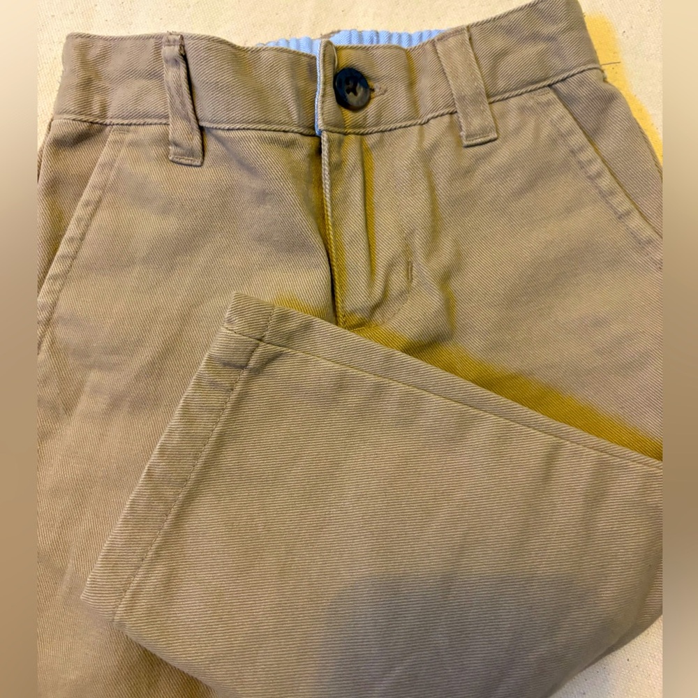Janie and Jack khaki trousers size 6-12 NWOT